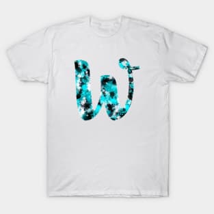 Paint Splash Letter W T-Shirt